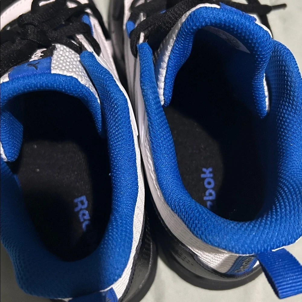 Reebok‎ Black and Blue High-Top Sneakers